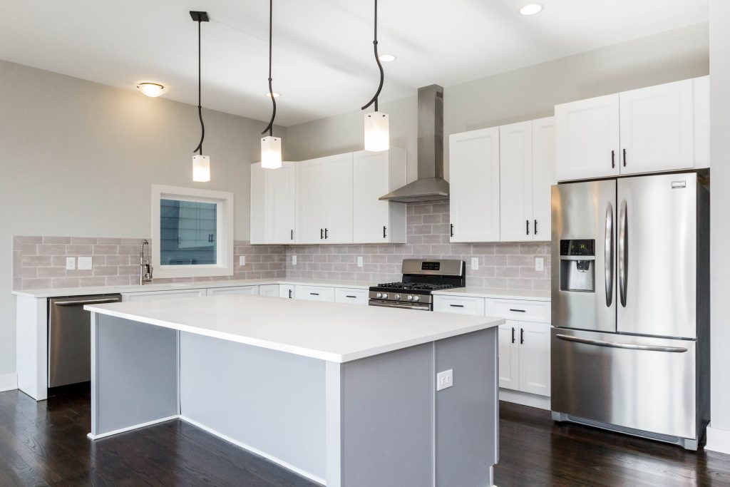 Completed Modern White Custom Kitchen Remodeling Project In Nashville by Nashville Renovators